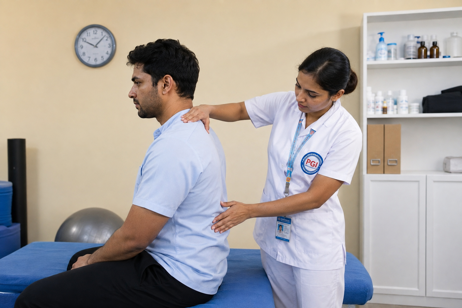 Physiotherapy laboratory at PGI Pithoragarh